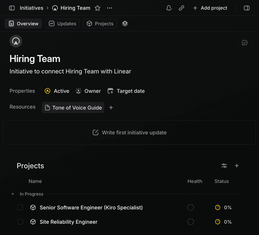 Linear-Native Experience